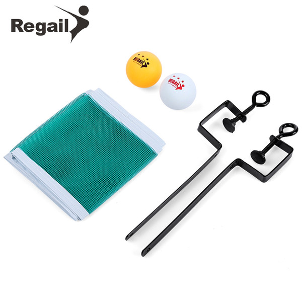 REGAIL Portable Table Tennis Set Net Ping Pong Ball Fix Equipment