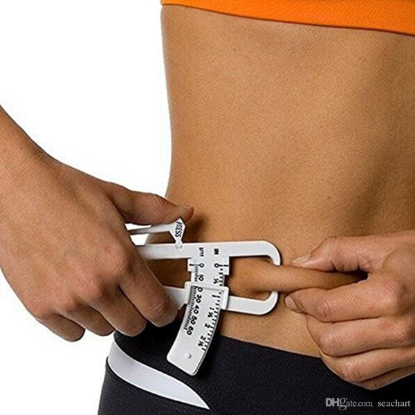 Personal Body Fat Loss Tester Calculator Caliper Fitness Clip Fat Measurement Tool Slim Chart Skinfold Test Instrumen NY029
