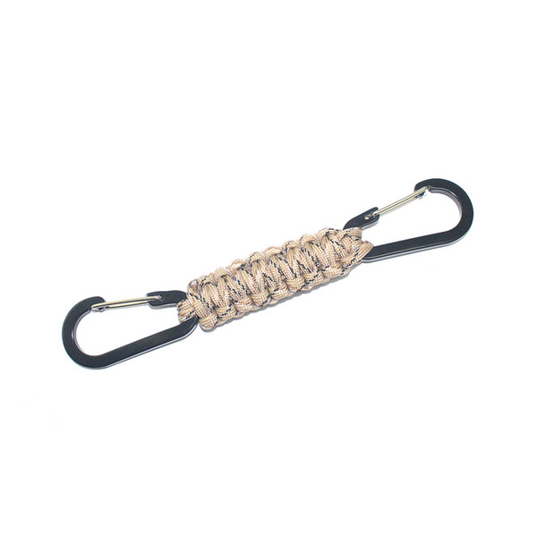 2019 Woven Lanyard Keychain Wire Carabiner Hook Camping 7 Strand Paracord Parachute Cord Lanyard Keyrings EDC Tool Fast Hang Buckle M143F