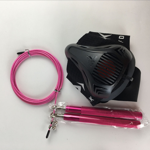 FDRBO Workout Training Mask with Jump rope for Daily Workout fitness MMA Medium Sleeves for 150- 240 lbs