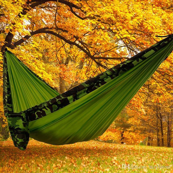 2018 Top Selling Outdoor Portable Camping Double hammock Outdoor Furniture General Use parachute hammock portable swing bed