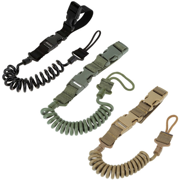 Multifunctional backpack lanyard safety anti-lost connecting rope outdoor camping hiking mountain spring wear-resistant elastic keychain