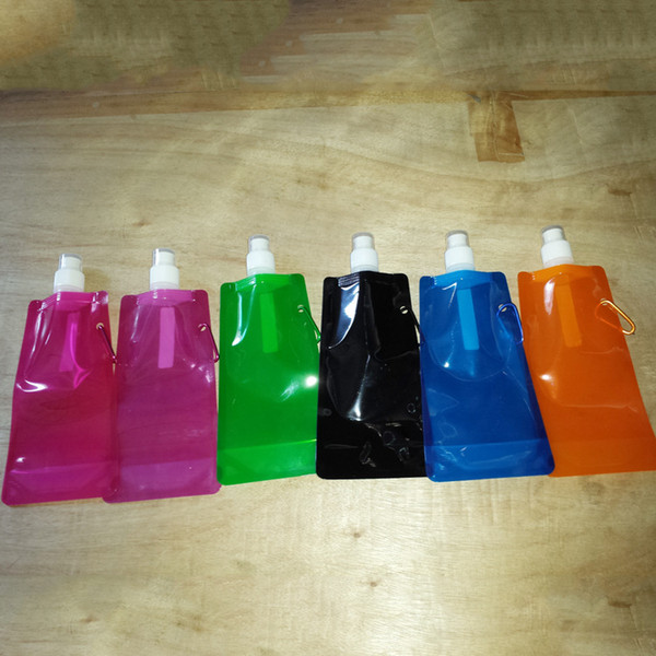 Outdoor folding water bag candy color folding water bag