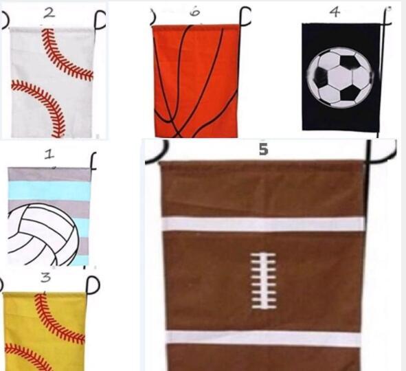 2019 Basketball Baseball Garden Flag Sports Flags Easter Ball Flag Canvas Garden Outdoor Decorative Garden Flag Baseball Soccer Softball