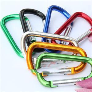 2015 Outdoor Sports Multi Colors Aluminium Alloy Safety Buckle Keychain Climbing Button Carabiner Camping Hiking Hook