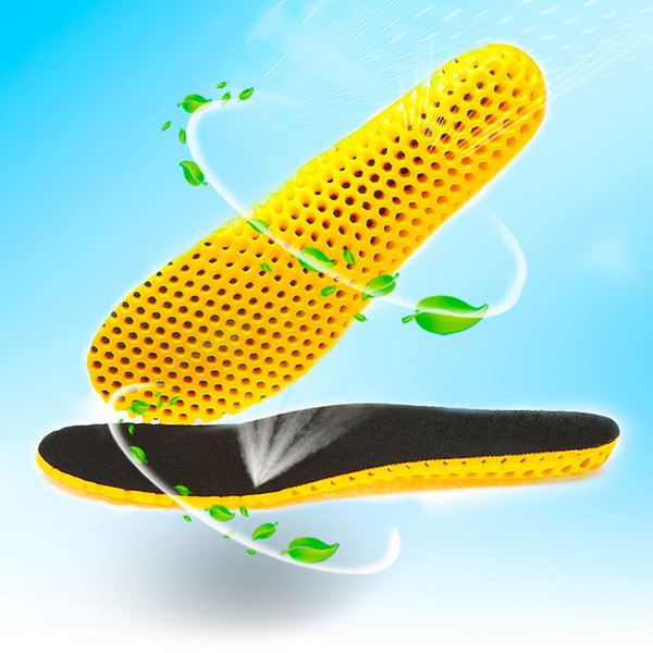 New Unisex Summer Outdoor Sports Insoles Honeycomb Breathable Sweat-absorbing Insoles Black High Elastic Shockproof Insoles for Sale