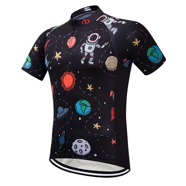 New Cycling Jersey Top Summer Short Sleeve Riding Bike Clothing MTB Mountainbike Ropa Ciclismo Men Bicycle Wear Black