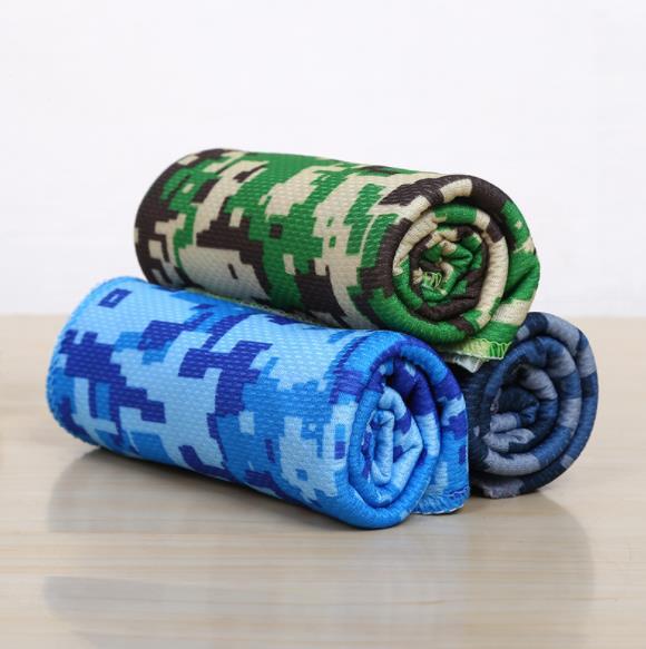 Hot Sale Camouflage Cold Towel Cool Feeling Cold Sports Towel Outdoor Sports Yoga Fitness Hand Towels