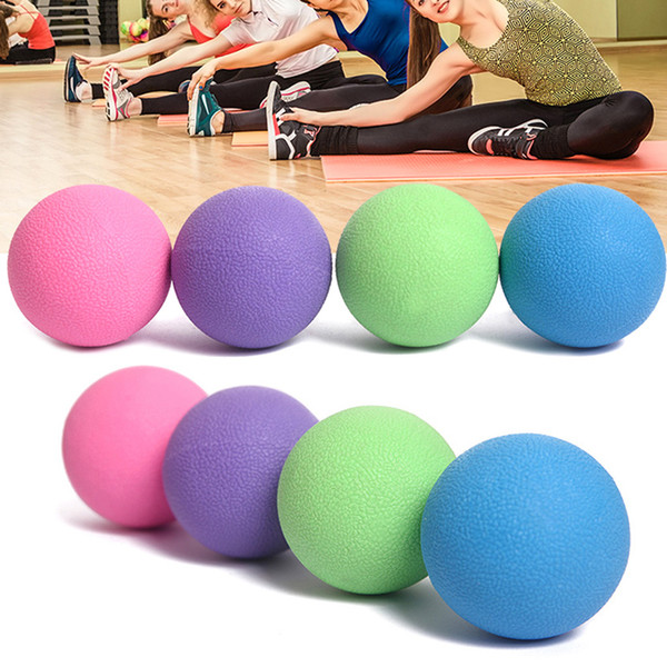 Fitness Massage Lacrosse Ball TPE Round Relax Relieve Fatigue Yoga Balls Tasteless Eco Friendly Sport Tools Green Pink