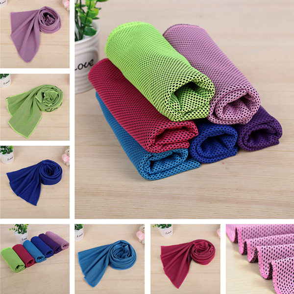 Outdoor Sweat Cooling Towel Quick Dry Cold Towel In Bottle Polyster Breathable Portable Cold Jogging Travel Workout Cooling Towel T1I1606
