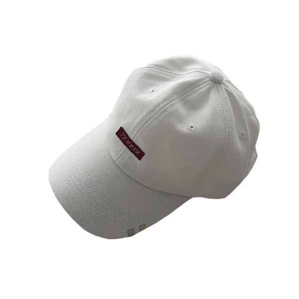Korean Cute Style Letters Embroidery Outdoor Baseball Cap For Women In Spring And Summer Thick-brimmed Duck