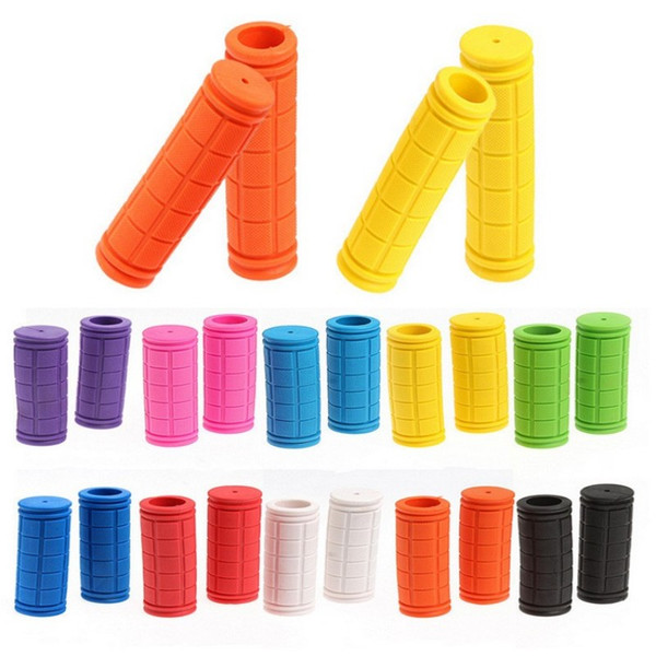 Rubber Bicycle Handlebar Grip Cover Safe Shock Proof Non Slip Handbrake Covers Soft Anti Bacteria Bike Tools Colorful 1 3yj B