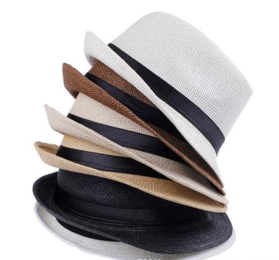 Men cap s Women Straw Hats Soft Panama Hats Outdoor Stingy Brim Caps Colors Choose 0350