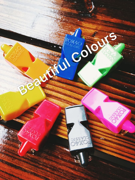 New Store PROMOTION!!!Cheap Price Good Quality !Free Shipping 50pcs/lot Colorful Fox 40 Whistle Sport Whistle