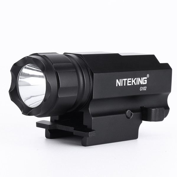 NITEKING G102 LED Tactical Gun Flashlight 2-Mode 600LM Pistol Handgun Torch Light Lamp Taschenlampe