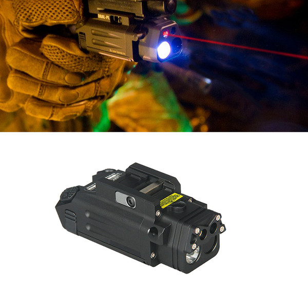 DBAL-PL Tactical Hunting Combo Light White LED 400 Lumens Best airsoft Flashlight With Red Laser and IR Illuminator