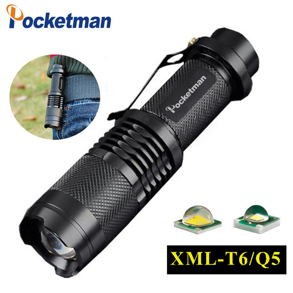 T6 Q5 flashlight 3000ML Zoomable Tactical Flashlight waterproof led torch