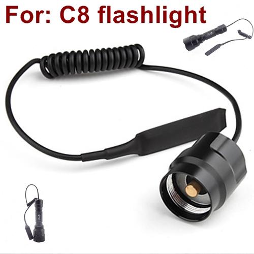 C8 Remote Wired Pressure Switch for LED Flashlight Tactical flashlight