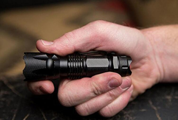 J5 Tactical V1-PRO Flashlight - The Original 300 Lumen Ultra Bright, LED Mini 3 Mode Flashlight AA 5 Cell