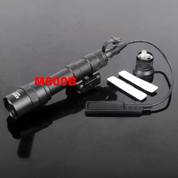 M600B Scout Light Tactical LED Mini Flashlight Hunting Keymod Rail Mount Weapon light for Picatinny Rail