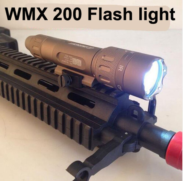 Tactical flashlight Night Evolution WMX200 Airsoft Light Rail Mount Q5 CREE LED Light for hunting