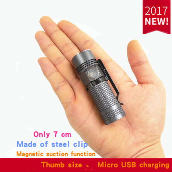 Mini Flashlight Usb Charging Edc Ultra -Small Hand Light Portable 16340 Miniature Pocket Side By Flashlight Jaxmnve M3