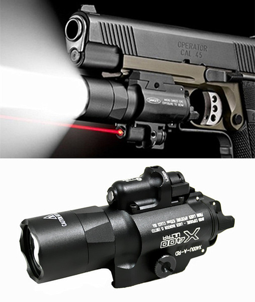 Hot Sale Marking X400U LED Flashlight Light Torch With Red Laser