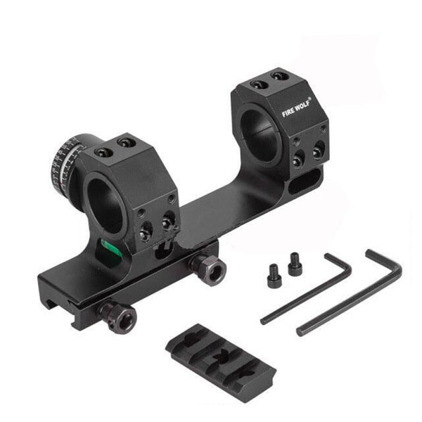 Tactical 24.5mm 30mm Dual Ring Scope Mount with High Accuracy Angel Indicator and Bubble Level for Picatinny Rail