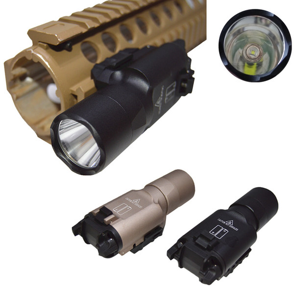 Tactical X300 Ultra Pistol Gun Light X300U 500 Lumens High Output Rifle Flashlight Fit 20mm Picatinny Weaver Rail