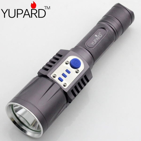 Yupard Xm -L2 Flashlight Torch Usb Charge 5modes Mobile Power 18650 Battery Intelligent Flashlight