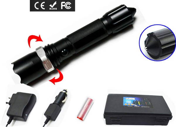 Mini High power tactical Flashlight Torch CREE T6 bicycling hunting equipment Zoomable bike ridding lighting 300M flashlight 3000Lumens