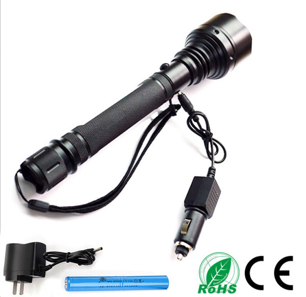 Hand hold tactical flashlight CREE XML T6 bicycling equipment bike Torch ridding patrol hunting torch high light 3000Lumens