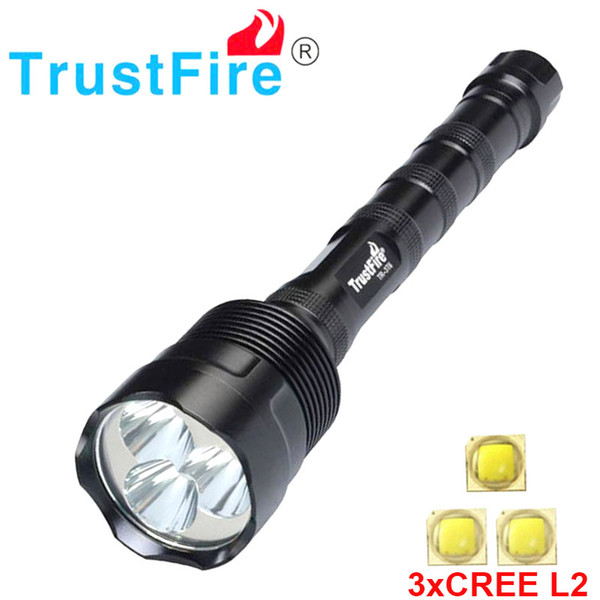 Trustfire 3l2 3800 Lumens Flashlight 3x Cree Xm -L2 5 mode Led Flashlight Torch Lamp Can Use 2x 18650 /3x 18650 Torch Lamp