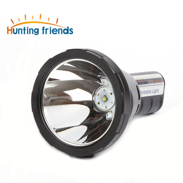 Hunting Friends Super Bright Portable Flashlight Waterproof Led Spotlight Torch Built -In 2x18650 Rechargeable Lithium Batteries