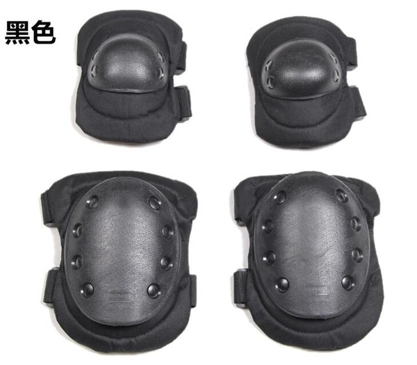 Tactical hunting airsoft combat knee and elbow protector pads protective set