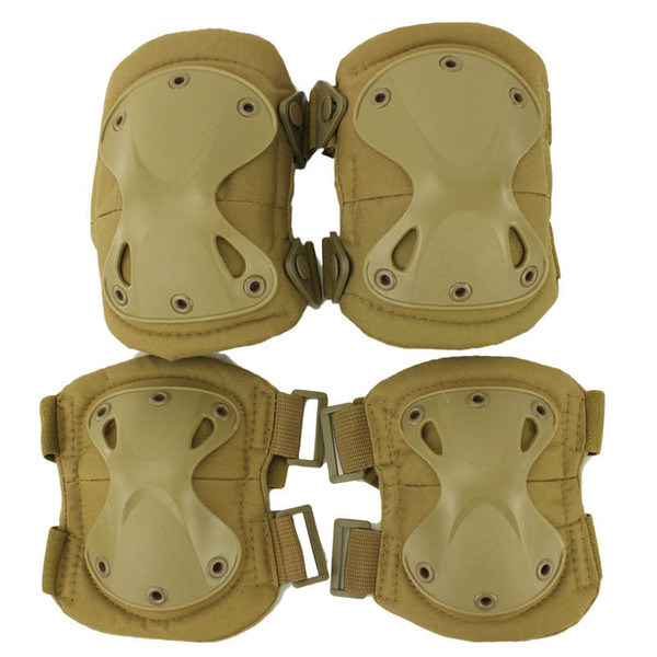 Tactical Knee Elbow Pads Elbow Support Outdoor Knee Protector with Hard X-Shell Sports Airsoft Hunting Knee Pads Elbow Pads Set