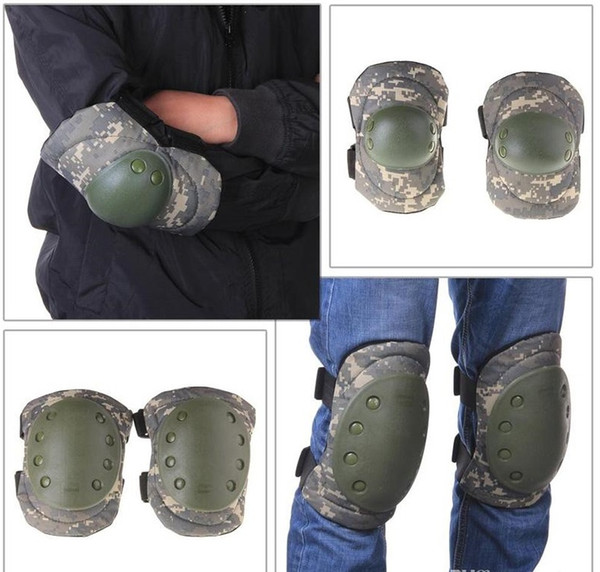 Tactical Cycling Climbing Knee Elbow Protective Pad Protector Straps Adjustable Hunting Knees Support Bag Free Shipping 50Lots