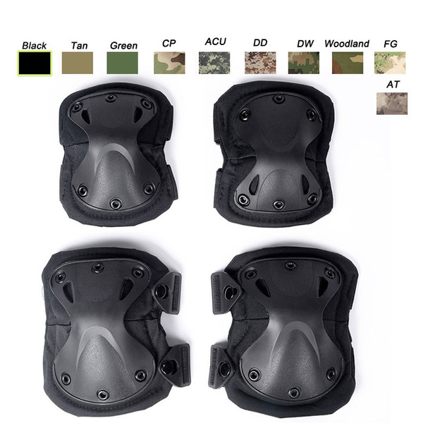 Outdoor Sports Army Hunting Paintball Shooting Camo Gear Protective Airsoft Kneepads Tactical Elbow & Knee Pads SO13-002