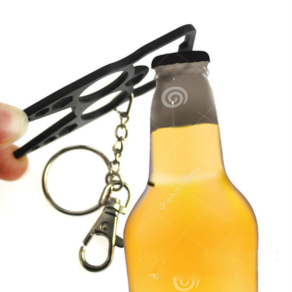 Gift, creative wrench-type anti-wolf device, window hammer, outdoor anti-body metal bottle opener key chain