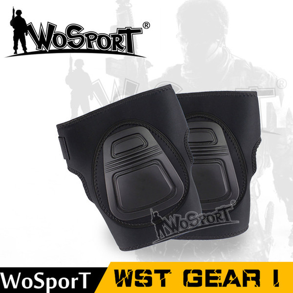 WoSporT Tactical Sport Protective Gear Set Airsoft Adjustable Knee Pads Set Hunting Shooting paintball motorcycle Safety Pads