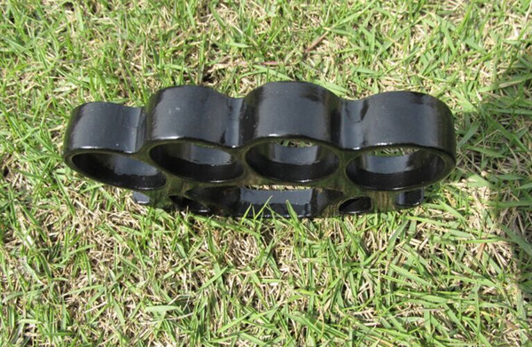 2pcs FAT BOY RENEGADE THICK BLACK BRASS KNUCKLE DUSTERS