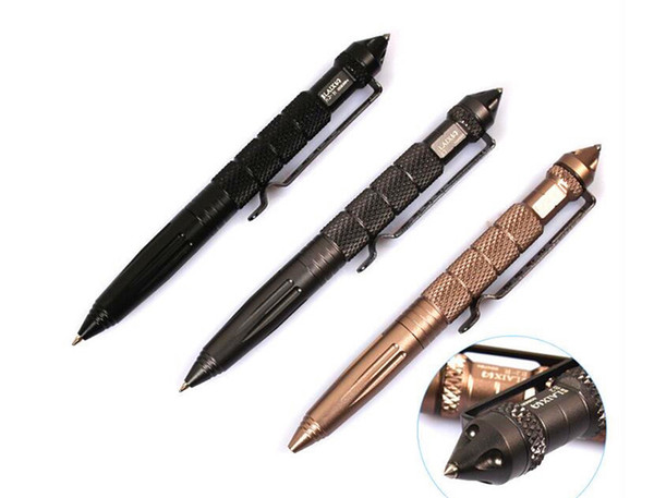 Hot Tactical Pen Mini EDC Outdppr Black Tactical Pen Glass Breaker Self Defense Aluminum Emergency Survival Tool