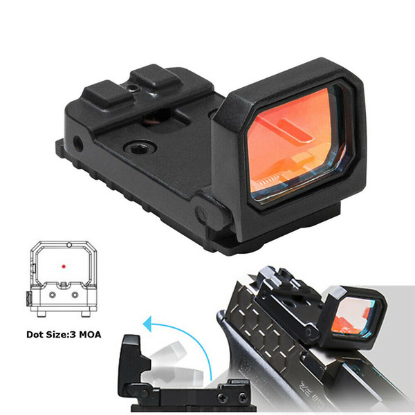 Vism Flip Reflex Red Dot Pistol Sight RMR Mini Folding Holographic sight for airsoft