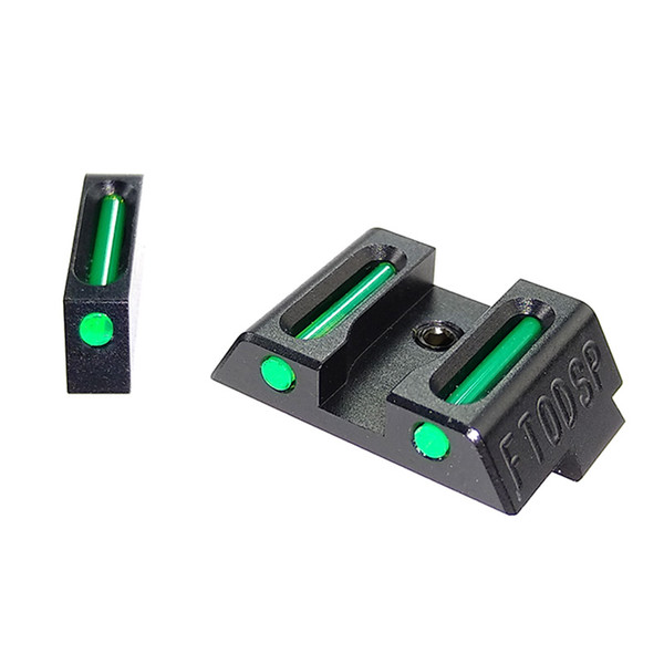 FTODSP Fiber Optic Front and Rear Handgun Sights for G17, 17L, 19, 22, 23, 24, 26, 27, 33, 34, 35, 38.