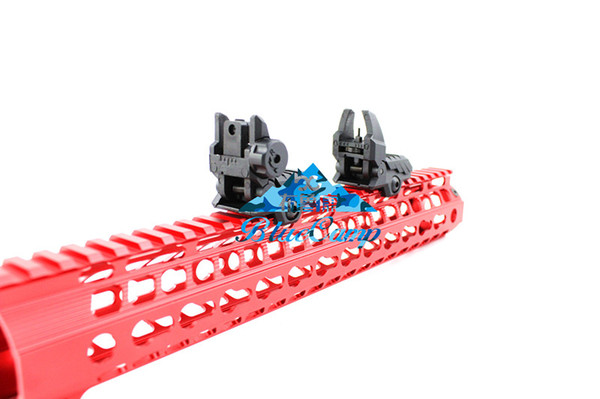 floding back-up polymer sight front and rear hunting Rifle scopes for 20mm rail mount AR15 M4 arisoft