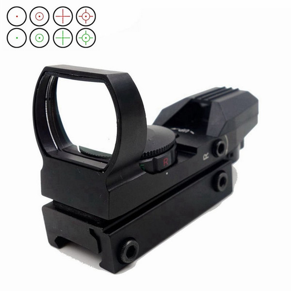 Electro Red / Green Dot Reflex Sight with 4 Different Reticles,Rifle Scope 1X22X33 Red Green Dot Sight Hunting Airsoft Optical Rail