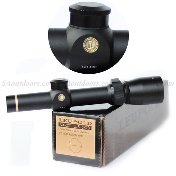 New product Leupold VX-III Rifle Scope 1.5-5x 20mm Reticle Duplex Matte HD Glass Fast Post