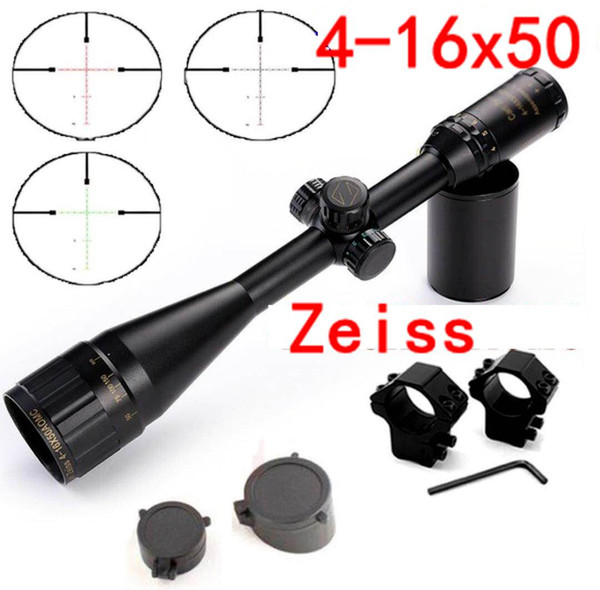 2018 New Carl Zeiss Golden Letters 4-16x50 Red And Green Riflescopes for Hunting Scope