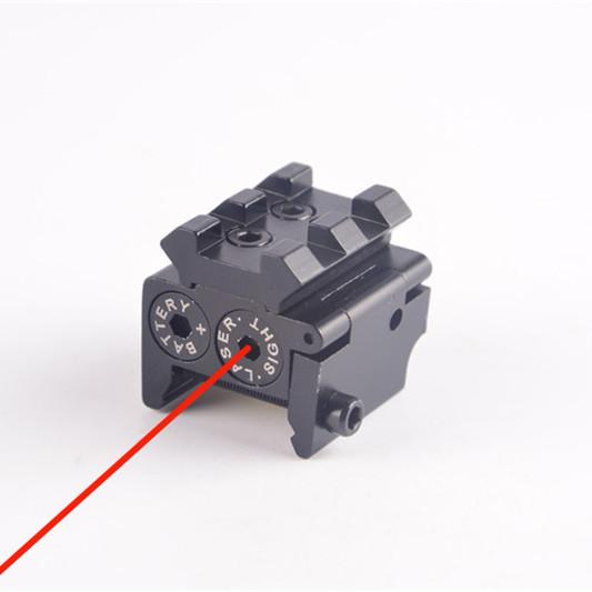 Mini Adjustable Compact Tactical Dot Laser Sight Scope Fit For Pistol Gun With Rail Mount 20mm