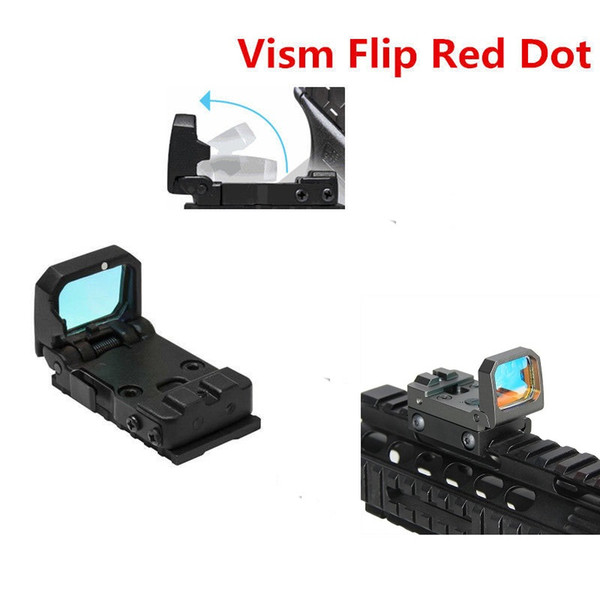 Folding Vism Flip Dot Sight for Pistol RMR MOS Holographic Reflex Red Dot